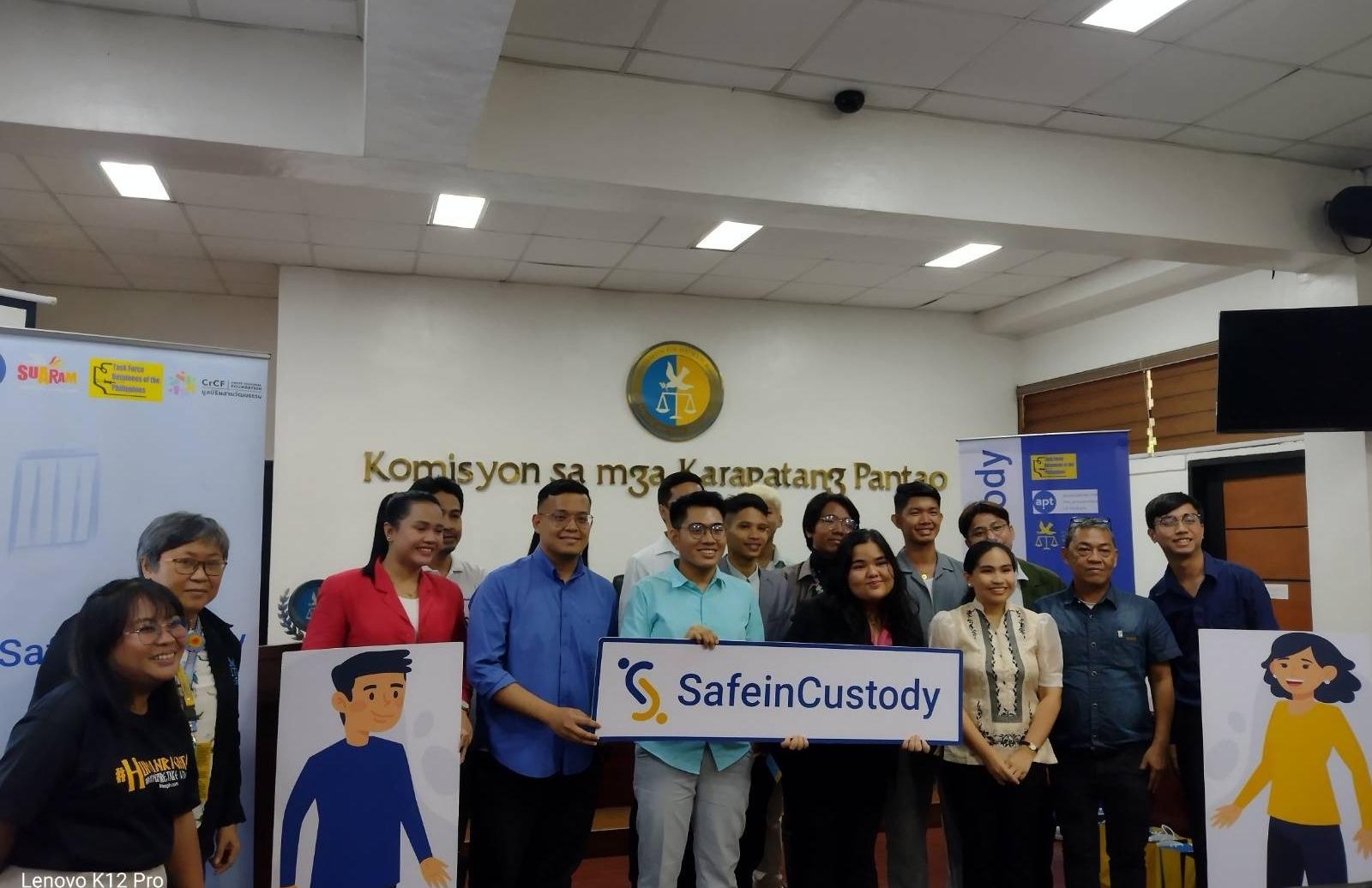 Participants at the public speaking competition in the Philippines